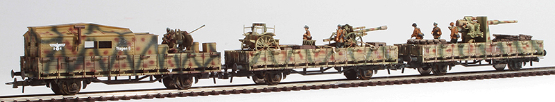 REI Models 460313SAC - German WWII Artillery & Flak Transport Set in Summer Ambush Camo